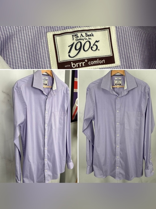 Jos. A. Bank Other - Jos A Bank Men’s 1905 Stretch, Non Iron, Slim Fit Purple Button Up 16.5/36